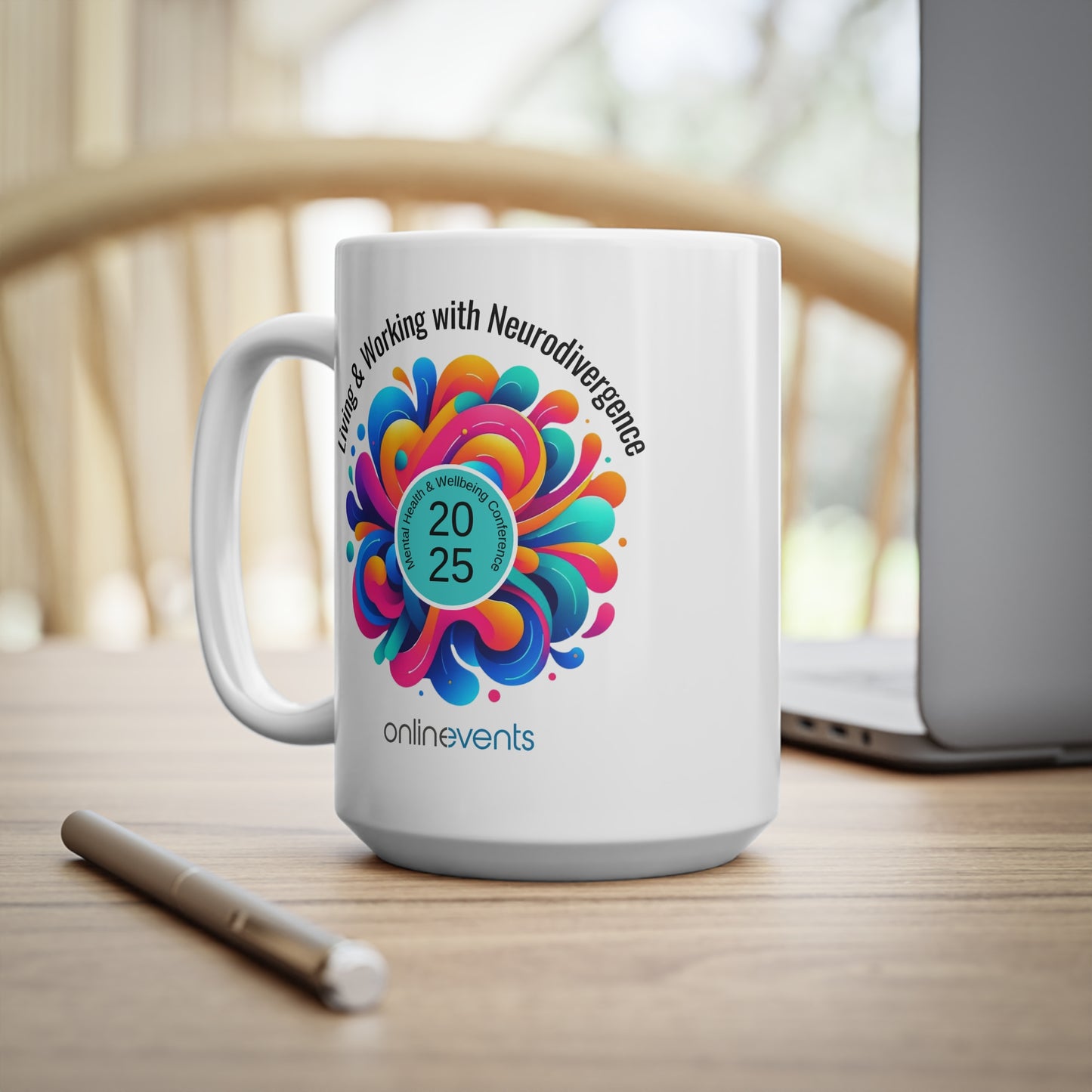 Living & Working with Neurodivergence Mug 2025