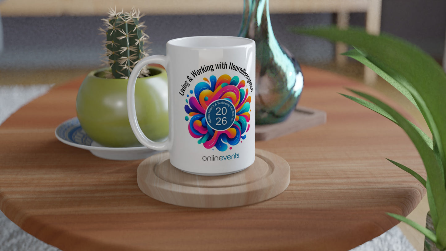 Living & Working with Neurodivergence 2026 Mug – Free UK Delivery
